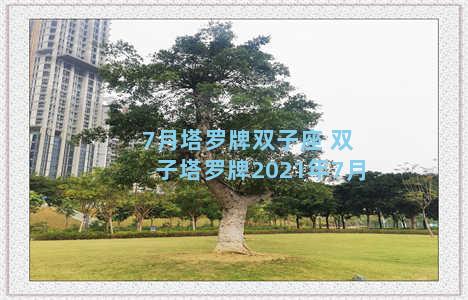 7月塔罗牌双子座 双子塔罗牌2021年7月